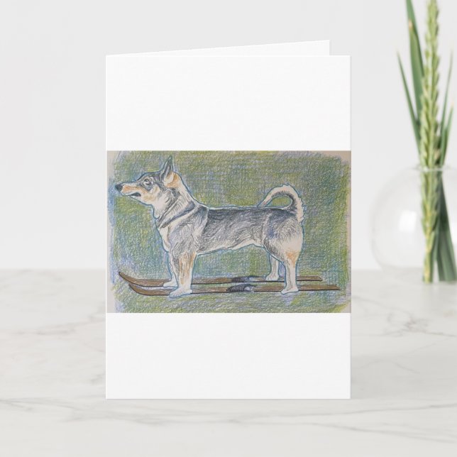 Cartão de Saudação para Cão Vollhound (Frente)
