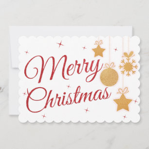 Cartão de Saudação para Enfeites de natal de 2