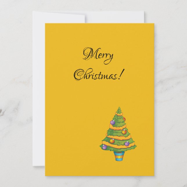 Cartão de saudação para férias (Frente)