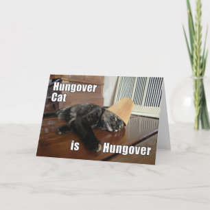 Cartão de Saudação para Gato Marrom-Manchado de Re