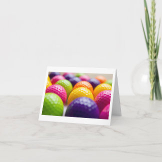 Cartão de saudação para golfista