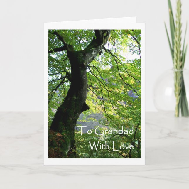 Cartão de Saudação para o Dia dos Avós - para o Av (Frente)