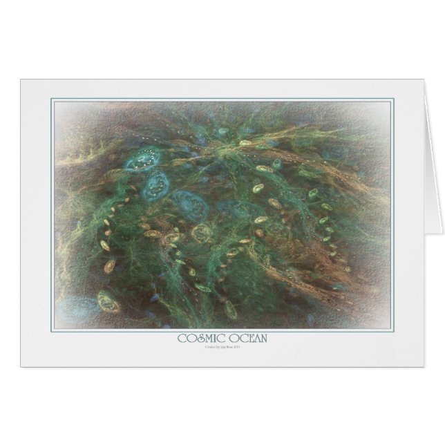 Cartão de Saudação para o Oceano Cósmico (Frente Horizontal)