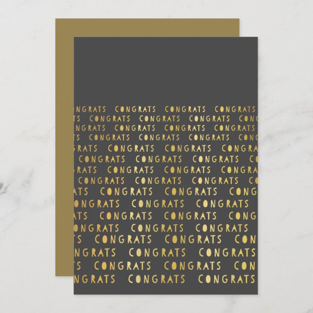 Cartão de Saudação para Parabéns de Graduação Esco (Frente/Verso)