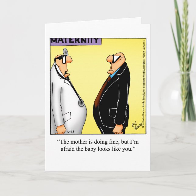 Cartão de Saudação para Parabéns Engraçados (Frente)