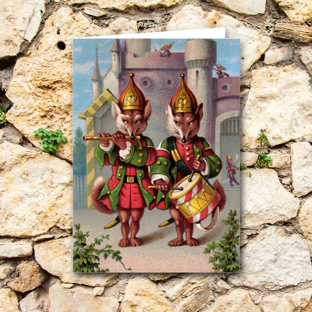 Cartão de Saudação para Raposas Fife & Drum (Criador carregado)