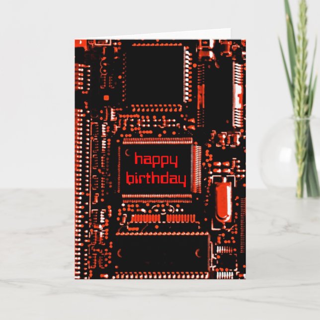 Cartão de saudação "Parabéns Feliz Aniversário" Ve (Frente)