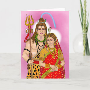 Cartão de Saudação Parvati Shiv