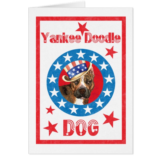 Cartão de Saudação Patriótico Am Funcionarios (Frente)