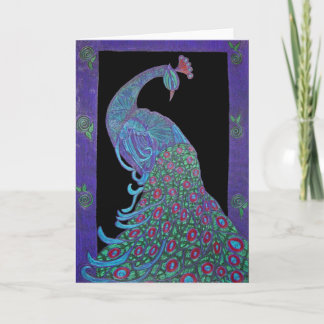 Cartão de Saudação - Pavão Orgulhoso