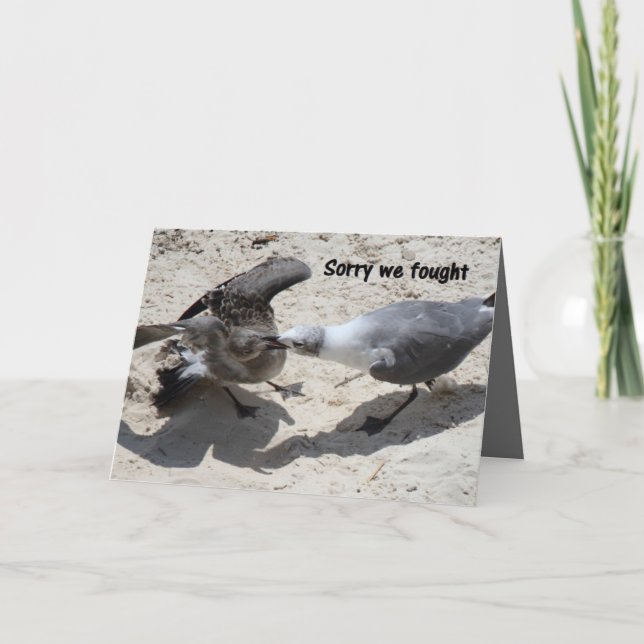 Cartão de saudação - pedido de desculpas (Frente)