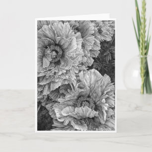 Cartão de Saudação Peony Pair