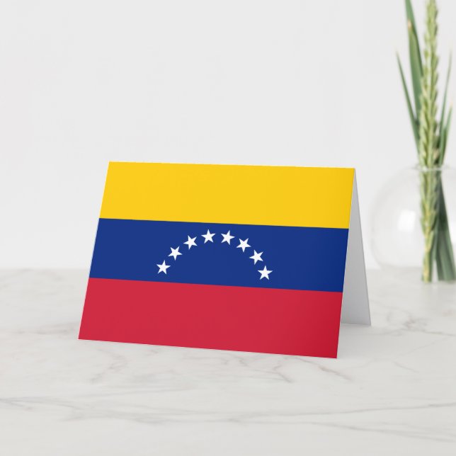 Cartão de saudação personalizado com a bandeira da (Frente)