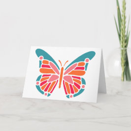 Cartão de saudação personalizado com borboleta est