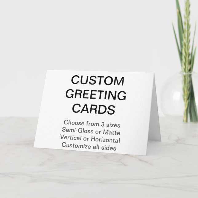 Cartão de Saudação Personalizado com Foto 18x13cm (Frente)