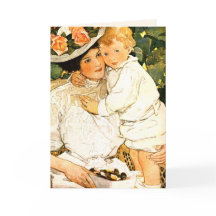 Cartão de Saudação Personalizado de Arte Vintage d