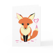 Cartão de Saudação Personalizado de Coração Cor-de