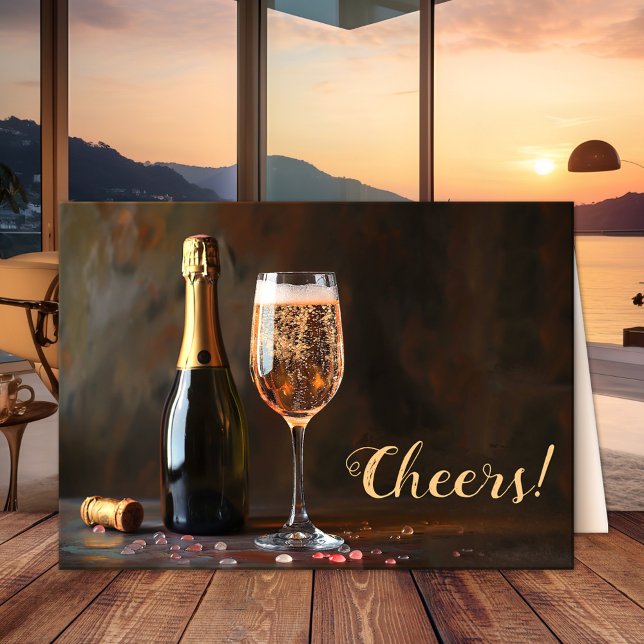 Cartão de Saudação Personalizado de Dia de as mães (Funny Mother's Day greeting card featuring a painting with wine and your custom photo)