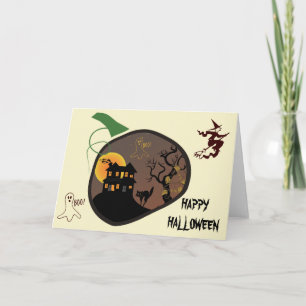 Cartão de Saudação Personalizado de Halloween