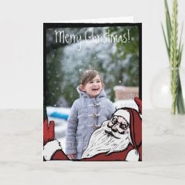 Cartão de Saudação Personalizado de Papais noeis V