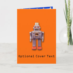Cartão de Saudação Personalizado de Toy Robot