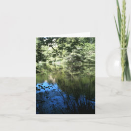 Cartão de Saudação Personalizado do Lago Tranquilo