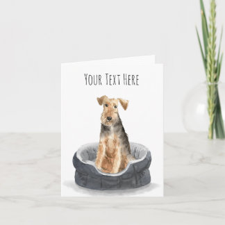 Cartão de Saudação Personalizado do Welsh Terrier