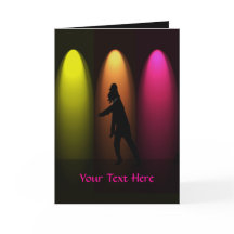 Cartão de Saudação Personalizado Hip Hop Dance Gir