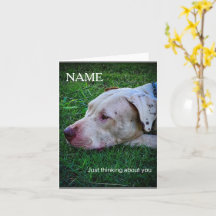 Cartão de saudação personalizado para cães