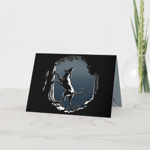 Cartão de saudação personalizado para caninos