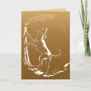 Cartão de saudação personalizado para caninos C