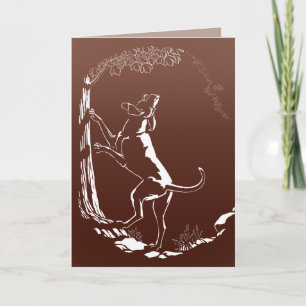 Cartão de saudação personalizado para caninos Cães