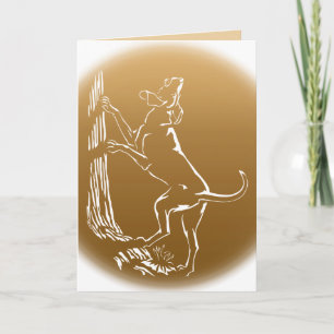 Cartão de saudação personalizado para caninos Cães