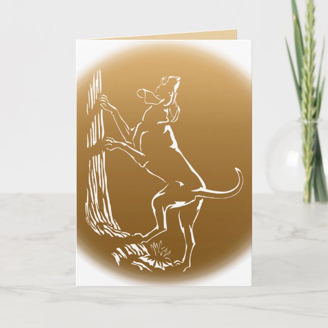 Cartão de saudação personalizado para caninos Cães (Frente)