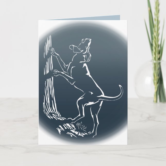 Cartão de saudação personalizado para caninos Cães (Frente)