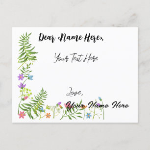 Cartão de saudação personalizado para todos os fin