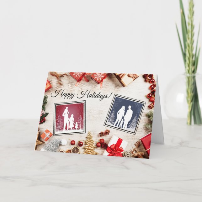 Cartão de Saudação Personalizável de Feriados Feli (Frente)