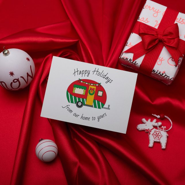 Cartão de Saudação Personalizável do Reboque de Ca (Criador carregado)