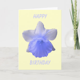Cartão de Saudação Personalizável Narciso Azul Got