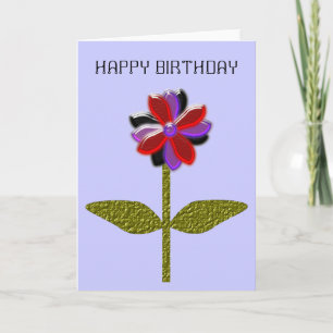 Cartão de saudação personalizável plástico brilhan