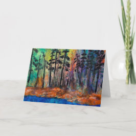 Cartão de Saudação Pine Forest Art