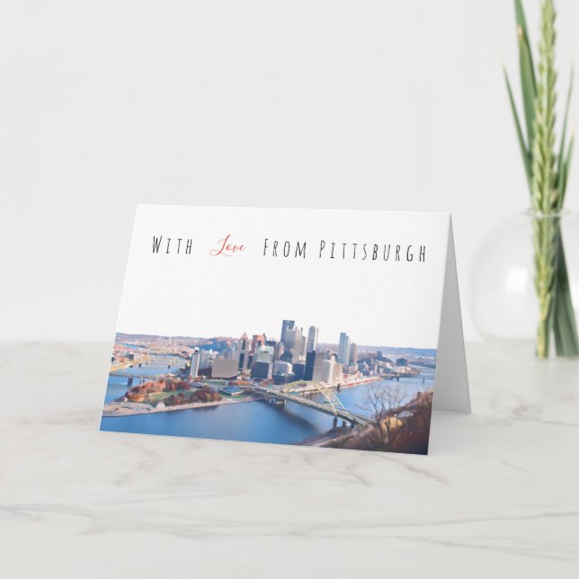Cartão de Saudação Pittsburgh (Frente)