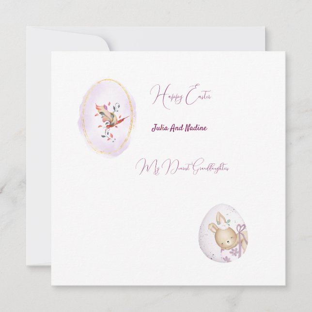 Cartão de saudação plano  (Frente)