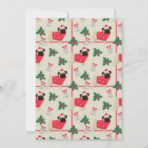 Cartão de saudação plano de Natal