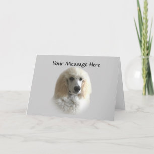 Cartão de Saudação Poodle