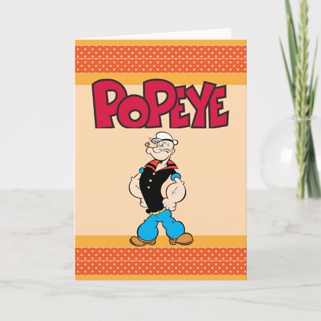Cartão de Saudação Popeye (Frente)