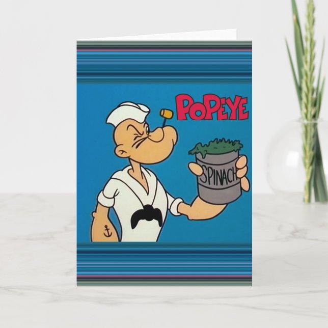 Cartão de Saudação Popeye (Frente)
