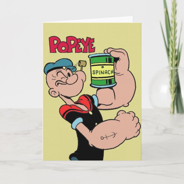 Cartão de Saudação Popeye (Frente)