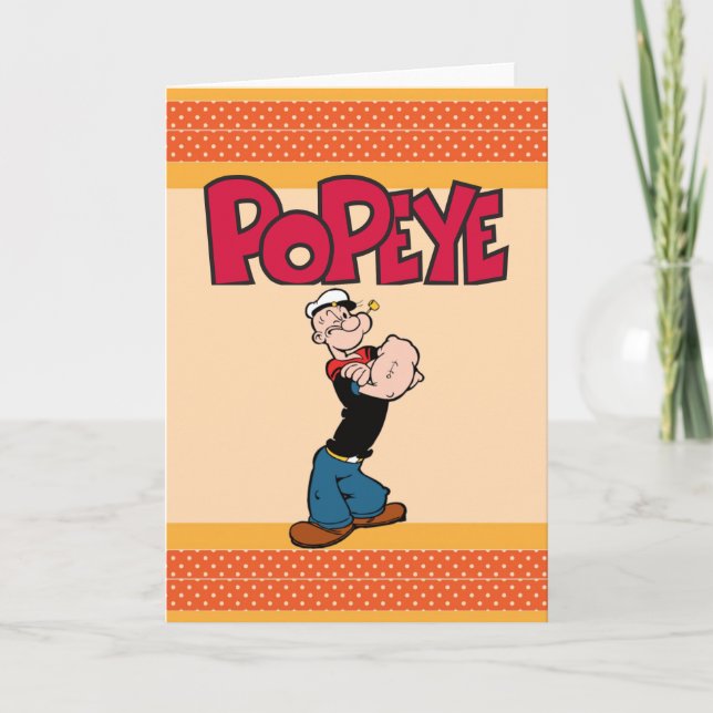 Cartão de Saudação Popeye (Frente)