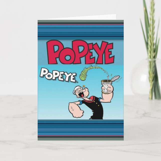 Cartão de Saudação Popeye (Frente)
